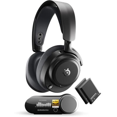 SteelSeries Arctis Nova Pro Omni Casque gaming sans fil Hi-Res Audio, 96kHz/24bits, ANC, micro ClearCast Pro, réduction de bruit par IA, appli mobile, 2,4GHz + BT, OmniPlay PC+PS5+Xbox Graphite SteelSeries Arctis Nova Pro Omni Casque gaming sans fil Hi-Res Audio, 96kHz/24bits, ANC, micro ClearCast Pro, réduction de bruit par IA, appli mobile, 2,4GHz + BT, OmniPlay PC+PS5+Xbox Graphite