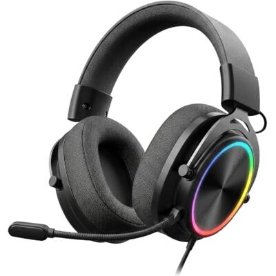 Mars Gaming MH-Forge Casque Gaming Drivers 50mm Next-gen Coussinets Quick-Swap Cuir et AIR, Microphone Amovible, Anneau FRGB Rainbow, Structure Acier Renforcé, Jack 3.5mm, Noir Mars Gaming MH-Forge Casque Gaming Drivers 50mm Next-gen Coussinets Quick-Swap Cuir et AIR, Microphone Amovible, Anneau FRGB Rainbow, Structure Acier Renforcé, Jack 3.5mm, Noir