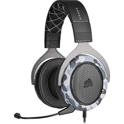 Corsair CA-9011225-EU, HS60 HAPTIC Casque Gaming Stéréo avec Basse Haptique (Basse Haptique Optimisée par Taction Technology, Oreillettes Rembourrées de Mousse à Mémoire, Microphone Amovible) Camouflage Corsair CA-9011225-EU, HS60 HAPTIC Casque Gaming Stéréo avec Basse Haptique (Basse Haptique Optimisée par Taction Technology, Oreillettes Rembourrées de Mousse à Mémoire, Microphone Amovible) Camouflage