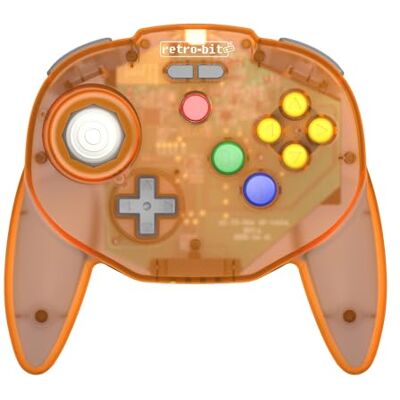 Retro-Bit Tribute 64 V2 2.4G Wireless Controller for N64 / Switch/PC/Mac Orange Hawk Retro-Bit Tribute 64 V2 2.4G Wireless Controller for N64 / Switch/PC/Mac Orange Hawk