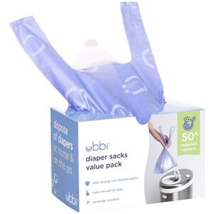 Ubbi sacs en plastique 400 sacs, Vert Ubbi sacs en plastique 400 sacs, Vert
