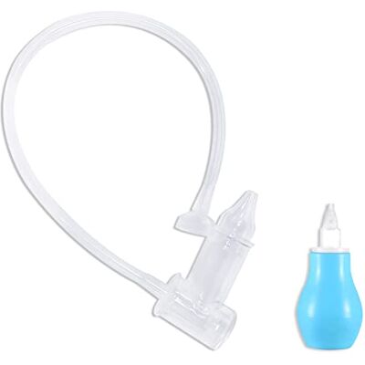 BEIIEB Lot de 2 aspirateurs nasaux pour bébé (bleu et transparent) BEIIEB Lot de 2 aspirateurs nasaux pour bébé (bleu et transparent)