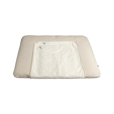 Sterntaler Edda Lou Housse de matelas à langer 90 x 80 cm en piqué gaufré avec coussin éponge amovible Écru Sterntaler Edda Lou Housse de matelas à langer 90 x 80 cm en piqué gaufré avec coussin éponge amovible Écru