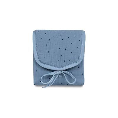 Interbaby Dressing plastifié en mousseline à pois couleur pétrole · Matelas à langer pour bébés · 45 x 75 cm Interbaby Dressing plastifié en mousseline à pois couleur pétrole · Matelas à langer pour bébés · 45 x 75 cm