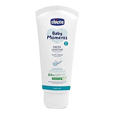 Chicco Baby Moments Pâte Lenitive, Pâte à modeler pour le Cambie, avec oxyde de zinc et huile d'Olava, 0+ Mesi 100 ml Chicco Baby Moments Pâte Lenitive, Pâte à modeler pour le Cambie, avec oxyde de zinc et huile d'Olava, 0+ Mesi 100 ml