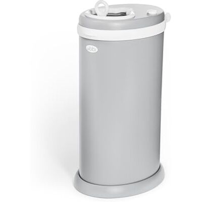 Ubbi Stainless Steel Nappy Pail, Odor Locking, No Special Bag Required, Award-Winning, Registry Must-Have, Matte Gray Ubbi Stainless Steel Nappy Pail, Odor Locking, No Special Bag Required, Award-Winning, Registry Must-Have, Matte Gray