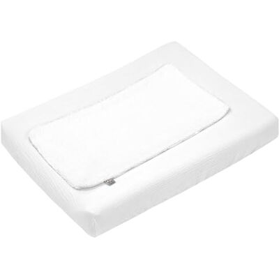 Sevira Kids Housse de matelas à langer + éponge bambou, Jeanne Made in France Sevira Kids Housse de matelas à langer + éponge bambou, Jeanne Made in France