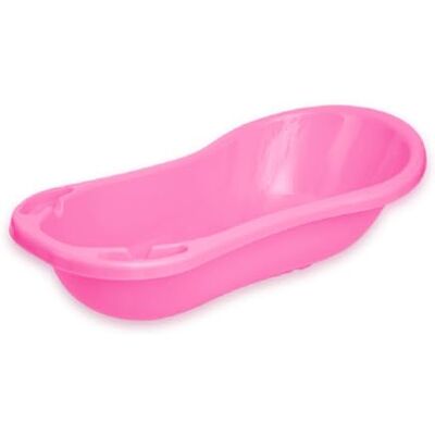 Lorelli Baignoire pour bébé 100 cm avec compartiments de rangement Forme anatomique Plastique Couleurs : rose Lorelli Baignoire pour bébé 100 cm avec compartiments de rangement Forme anatomique Plastique Couleurs : rose