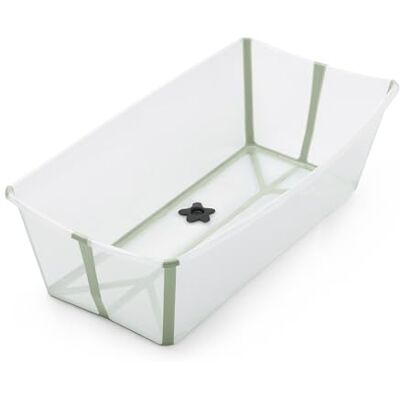 Stokke Flexi Bath X-Large, Transparent Green Spacieuse Baignoire bébé pliable Légère & facile à ranger Pratique à utiliser à la maison ou en voyage Idéale pour les enfants de 0 à 6 ans Stokke Flexi Bath X-Large, Transparent Green Spacieuse Baignoire bébé pliable Légère & facile à ranger Pratique à utiliser à la maison ou en voyage Idéale pour les enfants de 0 à 6 ans