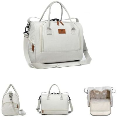Cangaroo Sac à langer Jossie Matelas à langer Fermeture éclair Sangle réglable Beige Cangaroo Sac à langer Jossie Matelas à langer Fermeture éclair Sangle réglable Beige