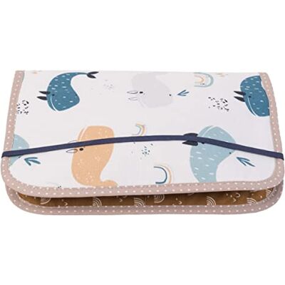 ULLENBOOM ® Sac à langer pour les déplacements baleines (fabriqué en UE) Sac à langer pouvant contenir jusqu'à 3 couches, lingettes humides et autres accessoires, étui à couches avec fermeture éclair et bande élastique, petit et décontracté ULLENBOOM ® Sac à langer pour les déplacements baleines (fabriqué en UE) Sac à langer pouvant contenir jusqu'à 3 couches, lingettes humides et autres accessoires, étui à couches avec fermeture éclair et bande élastique, petit et décontracté