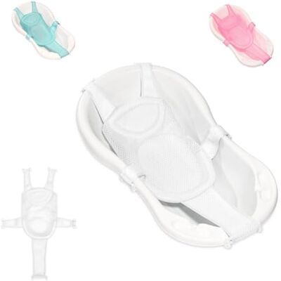 Lorelli Filet de baignoire pour bébé Turtle à clips en plastique, insert de baignoire, dès la naissance, couleur : blanc Lorelli Filet de baignoire pour bébé Turtle à clips en plastique, insert de baignoire, dès la naissance, couleur : blanc