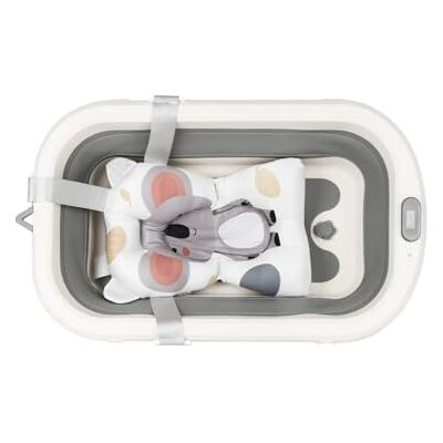 LANTUS Baignoire Bébé Pliable Ultra Compacte Pieds Antidérapants Bouchon de Vidange & Témoin de Température Cadeau IdéAl Pour Nouveau-83 * 47 * 28 cm (gris) LANTUS Baignoire Bébé Pliable Ultra Compacte Pieds Antidérapants Bouchon de Vidange & Témoin de Température Cadeau IdéAl Pour Nouveau-83 * 47 * 28 cm (gris)