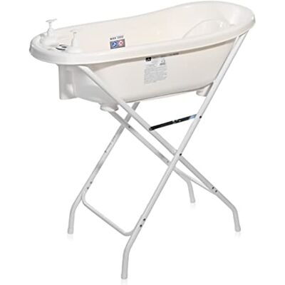 Lorelli Baignoire avec pieds pour bébé 88 cm avec thermomètre et réducteur Avec tube de vidange et ventouse pour plus de sécurité Comprend 2 bouteilles de savon Lorelli Baignoire avec pieds pour bébé 88 cm avec thermomètre et réducteur Avec tube de vidange et ventouse pour plus de sécurité Comprend 2 bouteilles de savon