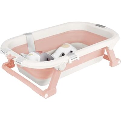 homewell Baignoire Pliable BéBé, Baignoire Bebe pour Nouveau-Né, Benoire avec Coussin Support, Idéal pour Cadeau de Naissance Fille ou Garçon Convient aux 0-2 ans (Bleu) homewell Baignoire Pliable BéBé, Baignoire Bebe pour Nouveau-Né, Benoire avec Coussin Support, Idéal pour Cadeau de Naissance Fille ou Garçon Convient aux 0-2 ans (Bleu)