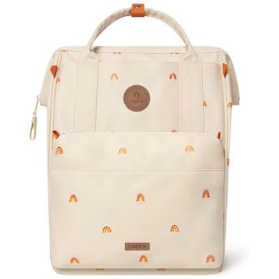 Cabaïa Sac à Langer à Dos CABAIA Medium 18L Pochette Isotherme 3L, Attaches Poussette Sac à Dos Bébé Design & Déperlant Bristol Crème Cabaïa Sac à Langer à Dos CABAIA Medium 18L Pochette Isotherme 3L, Attaches Poussette Sac à Dos Bébé Design & Déperlant Bristol Crème