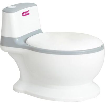 OKBABY MINI WC Pot pour enfants avec son de la chasse d'eau et couvercle, base antidérapante, 18 mois OKBABY MINI WC Pot pour enfants avec son de la chasse d'eau et couvercle, base antidérapante, 18 mois