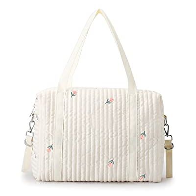 SONARIN Brodé Sac à Langer pour Bébé Fourre-tout,Grande Capacité Coton Sac Bandoulière à Langer Élégant Sac de Maternité Sac à Couches de Voyage avec 2 Crochets de Poussette(Tulipe) SONARIN Brodé Sac à Langer pour Bébé Fourre-tout,Grande Capacité Coton Sac Bandoulière à Langer Élégant Sac de Maternité Sac à Couches de Voyage avec 2 Crochets de Poussette(Tulipe)