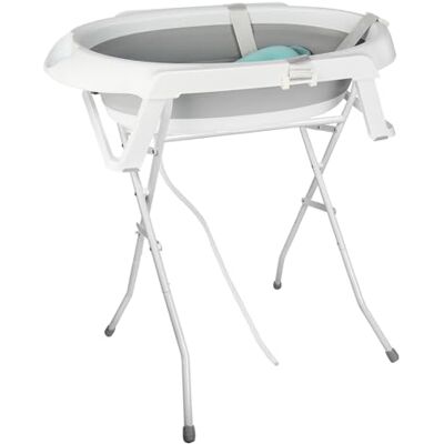 homewell Baignoire Bebe, Baignoire Bébé Pliable avec Support, Baignoire de Voyage Portable, Idéal pour BéBé Nouveau-né Enfants homewell Baignoire Bebe, Baignoire Bébé Pliable avec Support, Baignoire de Voyage Portable, Idéal pour BéBé Nouveau-né Enfants