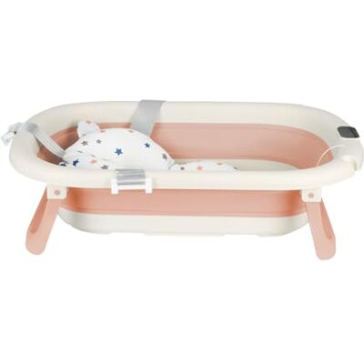 LANTUS Baignoire Bébé Pliable, La Baignoire Enfant Convient aux Nouveau Nés aux Tout Petits et de Trous de Drainage, Cadeau IdéAl Pour Nouveau-A-43 * 71 * 18,5 cm (rose) LANTUS Baignoire Bébé Pliable, La Baignoire Enfant Convient aux Nouveau Nés aux Tout Petits et de Trous de Drainage, Cadeau IdéAl Pour Nouveau-A-43 * 71 * 18,5 cm (rose)