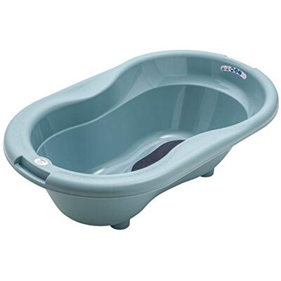 Rotho Babydesign TOP Baignoire, Avec tapis antidérapant et bouchon, 0-12 mois, Lagoon (Bleu), 20001 0292 Rotho Babydesign TOP Baignoire, Avec tapis antidérapant et bouchon, 0-12 mois, Lagoon (Bleu), 20001 0292