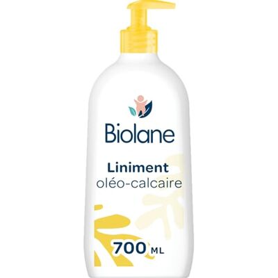 Biolane – Liniment Oléo-calcaire Bébé 700ml Nouveau Packaging Sans rinçage – 99% Origine naturelle – Hypoallergénique – Peaux Sensibles Nettoie et protège le siège de bébé – Fabriqué en France Biolane – Liniment Oléo-calcaire Bébé 700ml Nouveau Packaging Sans rinçage – 99% Origine naturelle – Hypoallergénique – Peaux Sensibles Nettoie et protège le siège de bébé – Fabriqué en France