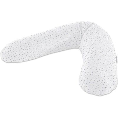 Theraline Das Original Coussin de grossesse et d'allaitement 190 cm – Coussin de positionnement latéral perles – Avec housse de coussin d'allaitement à fleurs bleues Theraline Das Original Coussin de grossesse et d'allaitement 190 cm – Coussin de positionnement latéral perles – Avec housse de coussin d'allaitement à fleurs bleues