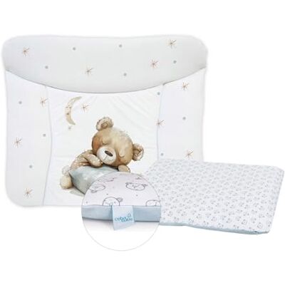 Ceba Baby ® Matelas à langer, 75 x 72 cm, doux, avec housse en coton amovible, imperméable, lavable, pour garçons et filles, certifié Oeko-Tex® Standard 100, fabriqué en UE Ceba Baby ® Matelas à langer, 75 x 72 cm, doux, avec housse en coton amovible, imperméable, lavable, pour garçons et filles, certifié Oeko-Tex® Standard 100, fabriqué en UE