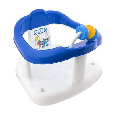 Lorelli Smurfs Siège de bain pour bébé avec nœud motricité et dossier haut Bleu Lorelli Smurfs Siège de bain pour bébé avec nœud motricité et dossier haut Bleu