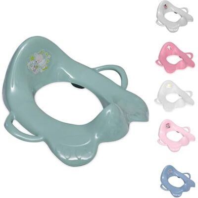 Lorelli WC siège de toilette avec poignées anti-éclaboussures forme ergonomique, couleurs :Dunkelgrün Lorelli WC siège de toilette avec poignées anti-éclaboussures forme ergonomique, couleurs :Dunkelgrün