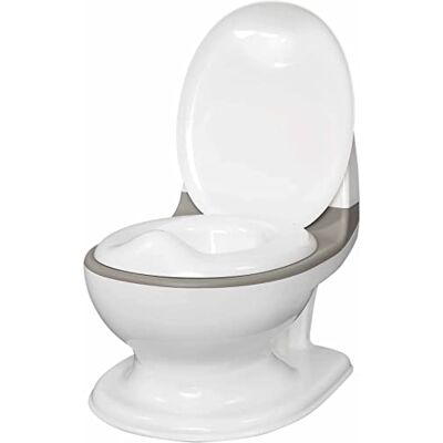 Nuby My Real Potty- Pot facile à nettoyer avec bruit de rinçage Pot d'entraînement pour les enfants à partir de 18 mois Nuby My Real Potty- Pot facile à nettoyer avec bruit de rinçage Pot d'entraînement pour les enfants à partir de 18 mois