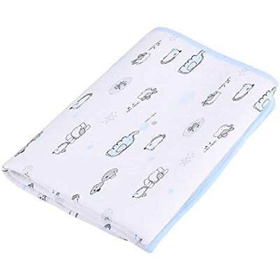 Zerodis Bébé Infant Matelas à Langer Imperméable Coton Imperméable 3 couches étanche et lavable Tapis à Langer Voyage Promenade Kits de Change Dérapage Protection pour Enfant Lavable (Blau M) Zerodis Bébé Infant Matelas à Langer Imperméable Coton Imperméable 3 couches étanche et lavable Tapis à Langer Voyage Promenade Kits de Change Dérapage Protection pour Enfant Lavable (Blau M)