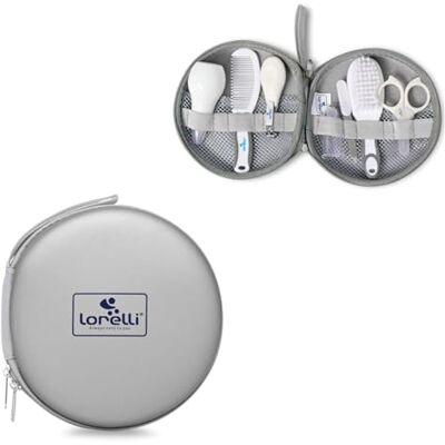 Lorelli Baby Hygiene Kit de voyage 8 pièces Aspirateur nasal Ciseaux à ongles Coupe-ongles Gris Lorelli Baby Hygiene Kit de voyage 8 pièces Aspirateur nasal Ciseaux à ongles Coupe-ongles Gris