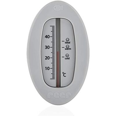 Reer Thermomètre de bain pour bébé avec motif de monde sous-marin mignon Thermomètre de bain sécurisé pour les enfants Gris Reer Thermomètre de bain pour bébé avec motif de monde sous-marin mignon Thermomètre de bain sécurisé pour les enfants Gris