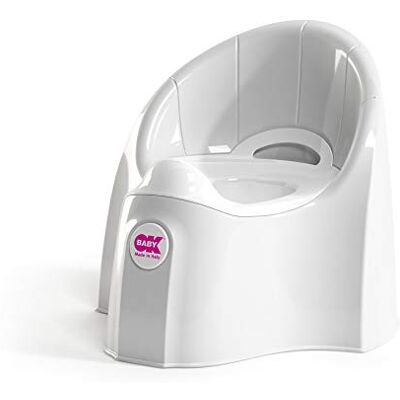 OKBABY Pasha Pot pour Enfants, Assise Anatomique et Conteneur Amovible Blanc OKBABY Pasha Pot pour Enfants, Assise Anatomique et Conteneur Amovible Blanc