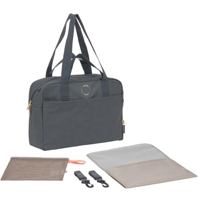 Lässig Sac à langer pour bébé avec poignée de transport et matelas à langer, fixation pour poussette, imperméable, GRE Everyday Bag anthracite Lässig Sac à langer pour bébé avec poignée de transport et matelas à langer, fixation pour poussette, imperméable, GRE Everyday Bag anthracite