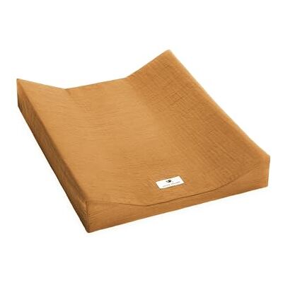 Julius Zöllner Housse pour matelas à 2 coins en mousseline, cannelle, fabriquée en Allemagne, certifié Oeko-Tex Standard 100, dimensions : 50/65 cm Julius Zöllner Housse pour matelas à 2 coins en mousseline, cannelle, fabriquée en Allemagne, certifié Oeko-Tex Standard 100, dimensions : 50/65 cm