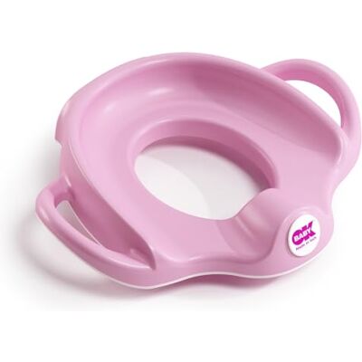 OKBABY Sofa Réducteur de WC avec bord antidérapant Dossier haut pour un maximum de confort et de grandes poignées pour une stabilité maximale de l'enfant Rose OKBABY Sofa Réducteur de WC avec bord antidérapant Dossier haut pour un maximum de confort et de grandes poignées pour une stabilité maximale de l'enfant Rose