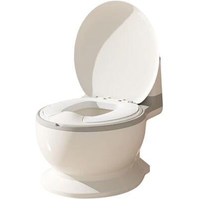 LANTUS Pot Bébé Toilette Musical Pour Apprentissage De La Propreté de 1-4 ans Toilette Bebe & Enfant Confortable Anti Dérapant Avec Bruit De Chasse & Musique 50KG,Pot Amovible -Gris 1 pièce LANTUS Pot Bébé Toilette Musical Pour Apprentissage De La Propreté de 1-4 ans Toilette Bebe & Enfant Confortable Anti Dérapant Avec Bruit De Chasse & Musique 50KG,Pot Amovible -Gris 1 pièce
