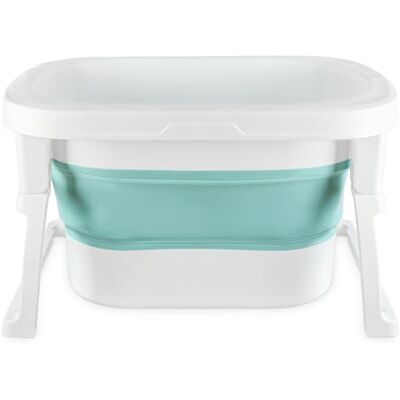 LANTUS Baignoire Bebe Pliable, Ergonomique et Peu Encombrante, Convient Aux Bébés de 0 à 36 Mois-72 * 51 * 42cm-Bleu LANTUS Baignoire Bebe Pliable, Ergonomique et Peu Encombrante, Convient Aux Bébés de 0 à 36 Mois-72 * 51 * 42cm-Bleu