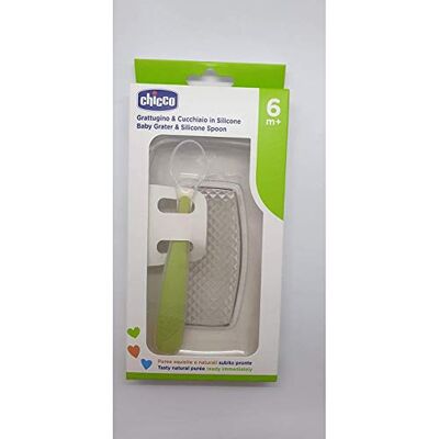 Chicco baby grater and silicone spoon 6m+ Chicco baby grater and silicone spoon 6m+