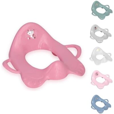 Lorelli Abattant WC avec poignées anti-éclaboussures Forme ergonomique Rose Lorelli Abattant WC avec poignées anti-éclaboussures Forme ergonomique Rose