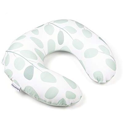 Doomoo Softy Leaves Aqua Green Compact Coussin d'allaitement Petit Coussin d'allaitement multifonctionnel pour bébé Microgranules silencieux et coton bio Doomoo Softy Leaves Aqua Green Compact Coussin d'allaitement Petit Coussin d'allaitement multifonctionnel pour bébé Microgranules silencieux et coton bio