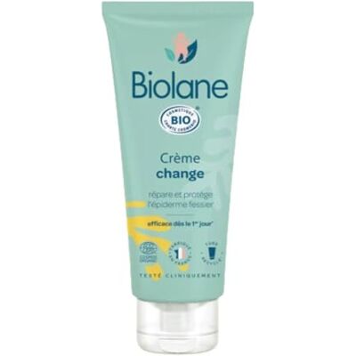 Biolane Crème de change BIO Soulage et Répare Nouveau Packaging Irritations et rougeurs du siège Bébé Ingrédients d'origine naturelle Fabriqué en France Biolane Crème de change BIO Soulage et Répare Nouveau Packaging Irritations et rougeurs du siège Bébé Ingrédients d'origine naturelle Fabriqué en France