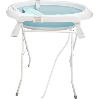 homewell Baignoire Bebe Pliable avec Support et Boîte de Rangement, Douche de Voyage Portable, Baignoire Enfant Convient aux Nouveau, Pas Besoin de se Pencher, 66 * 61 * 82cm (Vert) homewell Baignoire Bebe Pliable avec Support et Boîte de Rangement, Douche de Voyage Portable, Baignoire Enfant Convient aux Nouveau, Pas Besoin de se Pencher, 66 * 61 * 82cm (Vert)