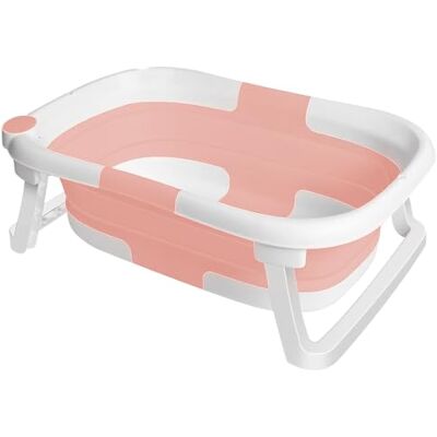 homewell Baignoire Bebe Pliable, Douche de Voyage Portable, Baignoire Enfant Convient aux Nouveau, Cadeau de Naissance Fille ou Garçon, 63 * 43 * 20cm (Rose) homewell Baignoire Bebe Pliable, Douche de Voyage Portable, Baignoire Enfant Convient aux Nouveau, Cadeau de Naissance Fille ou Garçon, 63 * 43 * 20cm (Rose)