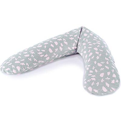 Theraline Le coussin de grossesse et coussin d'allaitement d'origine 190 cm – Coussin de positionnement latéral microperles – avec housse d'allaitement à fleurs délicates Theraline Le coussin de grossesse et coussin d'allaitement d'origine 190 cm – Coussin de positionnement latéral microperles – avec housse d'allaitement à fleurs délicates