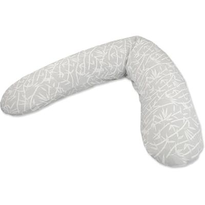 Theraline Le coussin de grossesse et d'allaitement original, 190 cm, coussin de positionnement latéral, d'allaitement, avec housse de coussin d'allaitement, collection bambou forêt de bambou Theraline Le coussin de grossesse et d'allaitement original, 190 cm, coussin de positionnement latéral, d'allaitement, avec housse de coussin d'allaitement, collection bambou forêt de bambou