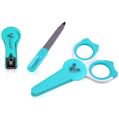 Moni Set de soins pour ongles de bébé, ciseaux à ongles, coupe-ongles, sans BPA Moni Set de soins pour ongles de bébé, ciseaux à ongles, coupe-ongles, sans BPA