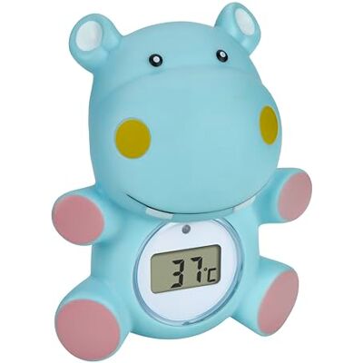 TFA Dostmann HIPPO 30.2034.14 Thermomètre de bain numérique pour bébé, convient également pour les enfants/personnes âgées, également pour piscines/jacuzzis, en forme d'hippopotame, 9,8 cm de haut, TFA Dostmann HIPPO 30.2034.14 Thermomètre de bain numérique pour bébé, convient également pour les enfants/personnes âgées, également pour piscines/jacuzzis, en forme d'hippopotame, 9,8 cm de haut,